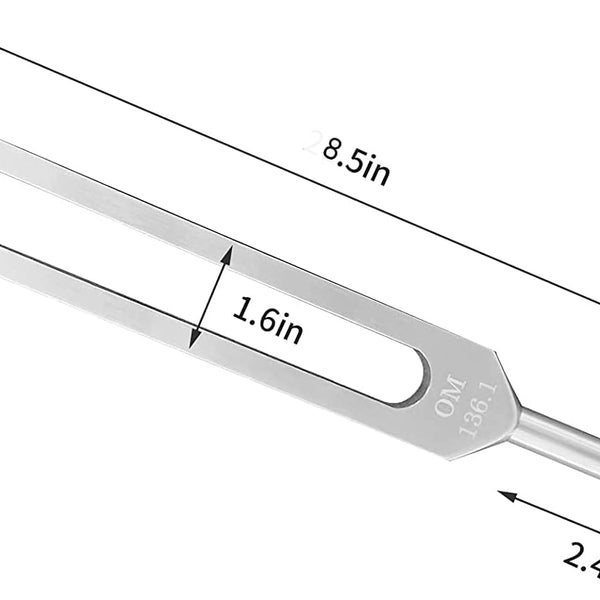 OM 136.1 Hz Tuning Forks for Healing Chakra Tuning Forks Weighted Angel Tuning Forks Medical Sonic Slider Tuning Fork 136.1Hz Frequency Generator for Healing Yoga