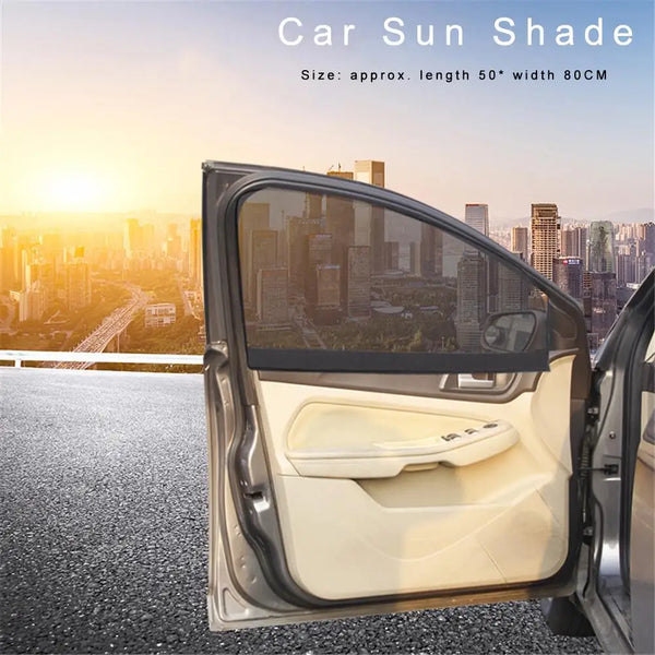 Summer Thickened Meshside Curtain Car Sun Shade Car Magnetic Curtain Sun Shade UV Protection Side Window Mesh Sun Visor