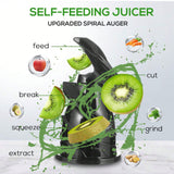 Salibarry Cold Press Juicer, Slow Masticating Juicer Machines with 4.1