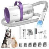 Pet Grooming Kit&Vacuum 99% Pet Hair Suction,Dog Grooming Vacuum with Nail Grinder/Paw Trimmer/Shedding Brush for Dogcat