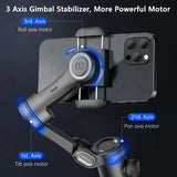 AOCHUAN Smart XE 3-Axis Gimbal Stabilizer Foldable Selfie Stick APP Control Handheld Stabilizer for Cell Phone Smartphone Mobile