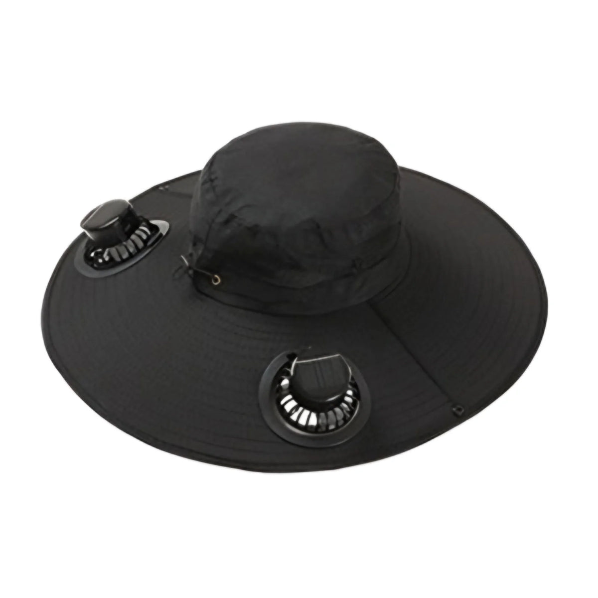 Solar Fan Hat with 2 Solar Fans,Usb Charging,2 Speeds, Mens & Women Summer UV Protection Wide Brim Fishing Cowboy Hats, Fan Hat for Beach Garden Outdoor Sports