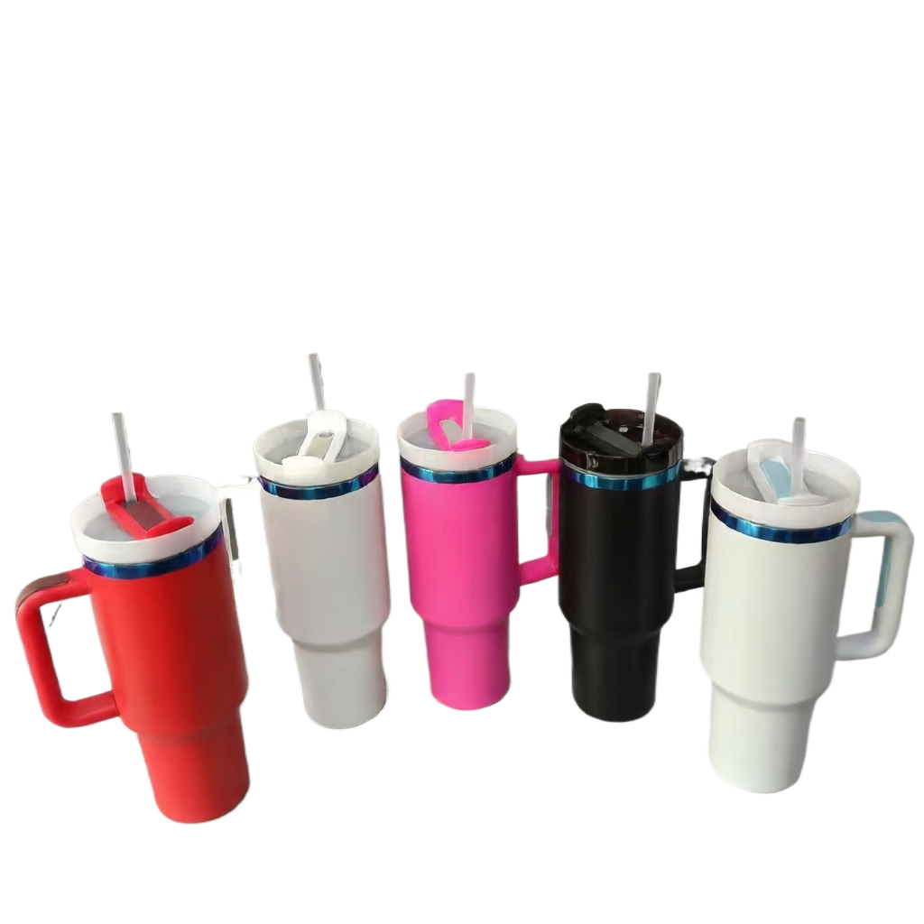 40oz Ion-Plated Tumbler ? 304 Stainless Steel Insulated Cup with Straw for Car & Outdoor Use