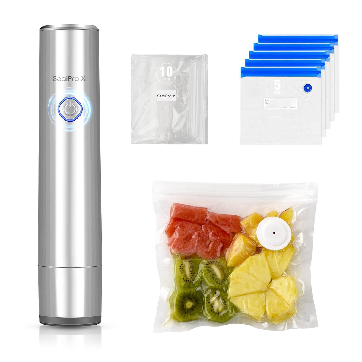 Portable Handheld Vacuum Sealer for Food Preservation, Cordless Vacuum Sealer...