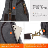 Sling Bag Crossbody Backpack Sling Backpack Shoulder Bag Casual Daypacks for Women Men Cycling Hiking Travel