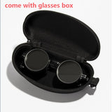 New ND2-400 9 Level Adjustable Dimming Polarized Sunglasses Men Women Punk round Glasses Driving Eyeglasses ND Filter