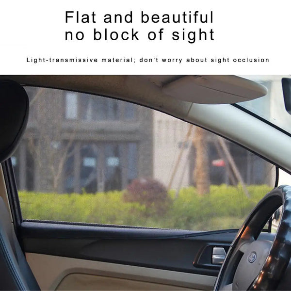 Summer Thickened Meshside Curtain Car Sun Shade Car Magnetic Curtain Sun Shade UV Protection Side Window Mesh Sun Visor