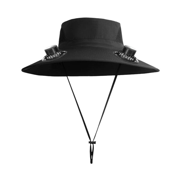 Solar Fan Hat with 2 Solar Fans,Usb Charging,2 Speeds, Mens & Women Summer UV Protection Wide Brim Fishing Cowboy Hats, Fan Hat for Beach Garden Outdoor Sports