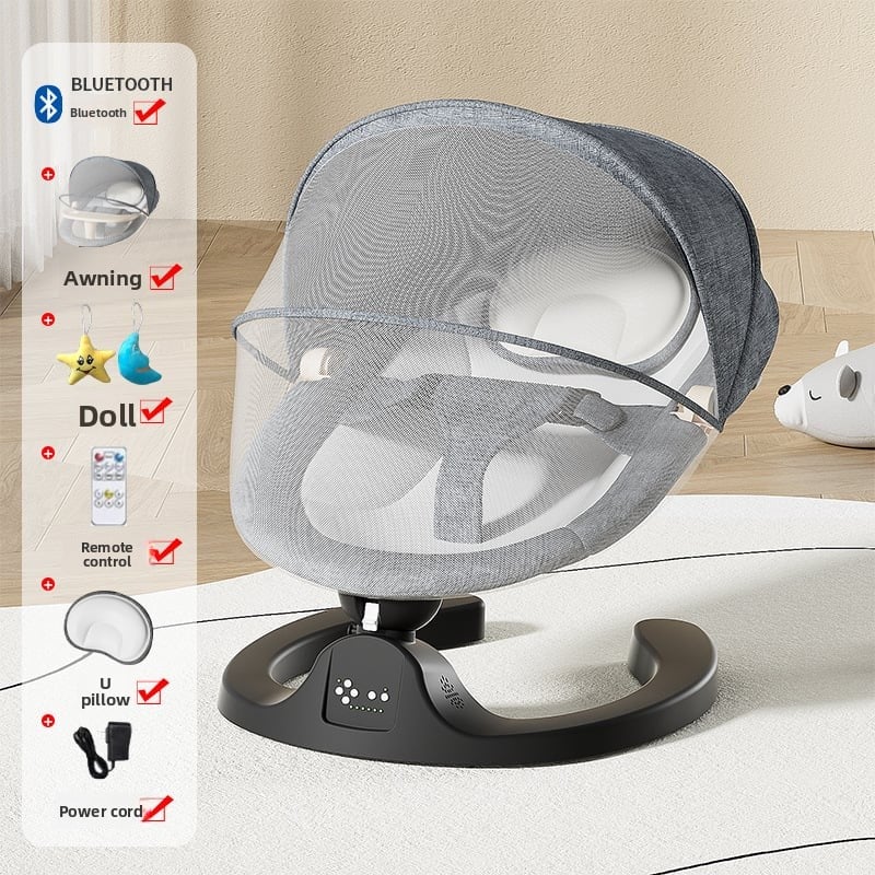 Baby Coax Artifact Baby Electric Rocking Chair Newborn Baby Lying Sleeping Multifunctional Comfort Chair Coax Sleeping Chair Rocking Bed