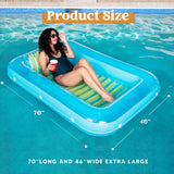 Inflatable Tanning Pool Lounger Float, 70