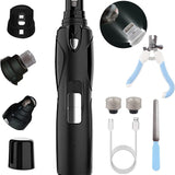 SGQCAR Dog Nail Grinder with Clippers,3-Speed Electric Rechargeable Dog Nail Trimmer with 2 LED Light,Quiet Painless Paws Grooming&Smoothing,Pet Nail Grinder for Small,Medium and Large Dogs&Cats