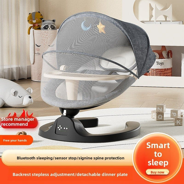 Baby Coax Artifact Baby Electric Rocking Chair Newborn Baby Lying Sleeping Multifunctional Comfort Chair Coax Sleeping Chair Rocking Bed