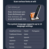 Digital Reader Pen Smart Voice Translator Pen White International Edition Wifi Translation Scanning Pen Translation Scanning Pen