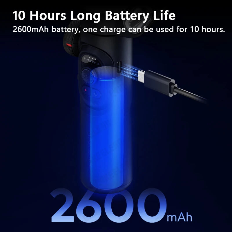 AOCHUAN Smart XE 3-Axis Gimbal Stabilizer Foldable Selfie Stick APP Control Handheld Stabilizer for Cell Phone Smartphone Mobile
