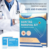 2 in 1 Auto Skin Tag Removal Kit Painless Mole Wart Remover Equipment Micro Skin Tag Treatment Tool Easy to Clean Skin Care Tool