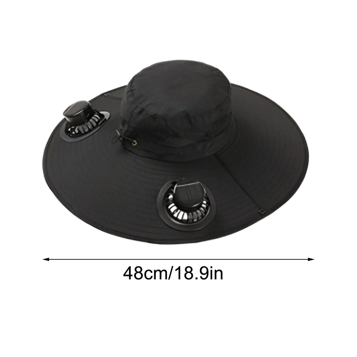 Solar Fan Hat with 2 Solar Fans,Usb Charging,2 Speeds, Mens & Women Summer UV Protection Wide Brim Fishing Cowboy Hats, Fan Hat for Beach Garden Outdoor Sports