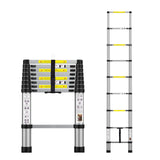Telescoping Extension Aluminum Ladder 8.5FT 330Lb Capacity 9 Steps