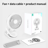 Mini Clip on Fan, Small Powerful USB Desk Fan, 3 Speeds Adjustable, 270 ° Adjustable, Personal Cooling Fan, Portable Fan for Home Office Stroller Camping