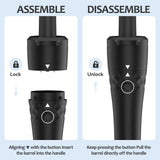 Curling Iron Set 5 in 1,  Curling Wand Set with Thermal Brush and 4 Interchangeable Ceramic Curling Wand(0.35