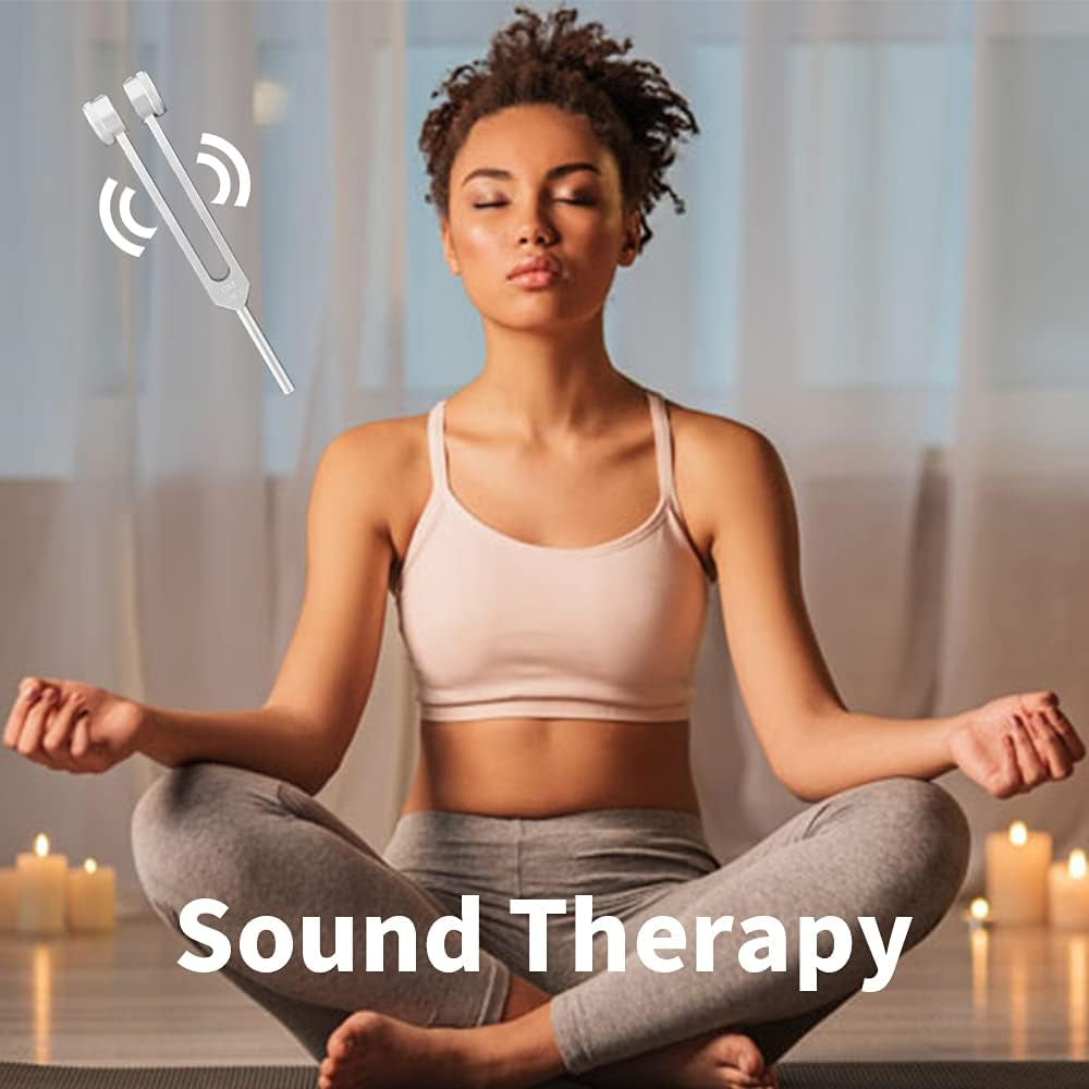 OM 136.1 Hz Tuning Forks for Healing Chakra Tuning Forks Weighted Angel Tuning Forks Medical Sonic Slider Tuning Fork 136.1Hz Frequency Generator for Healing Yoga